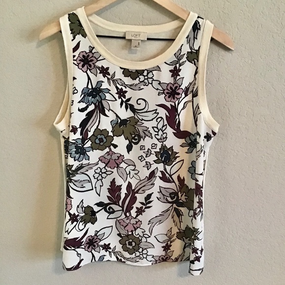 Loft floral sleeveless top - Picture 1 of 6